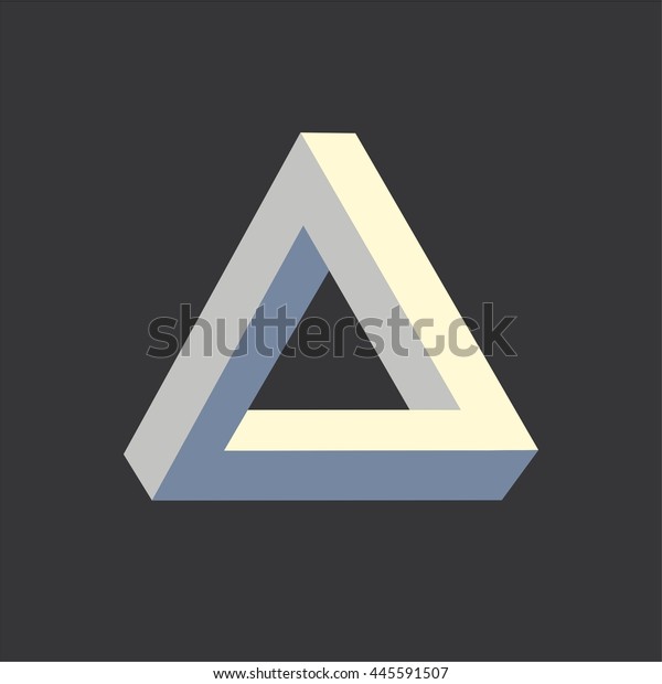 三角形のアイコンペンローズ幾何学寸法の色のデザインロゴイラスト のベクター画像素材 ロイヤリティフリー