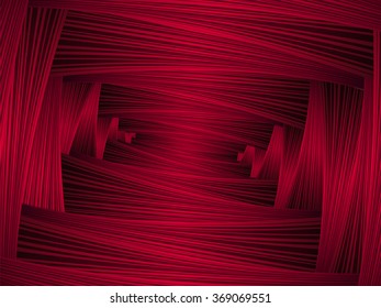 Optical illusion tunnel background. Whirl lines futuristic texture. Hypnotic dynamic image. Trendy vector can be used for web design, wallpapers and printed products.