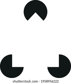 Optical Illusion Using Negative Space To Illustrate A House Shape