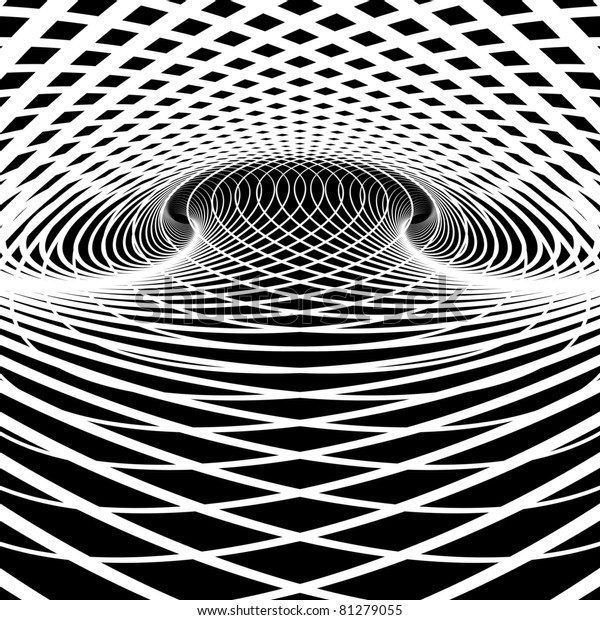 Optical illusion vector background. Op art.