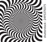 Optical Illusion vector background pattern