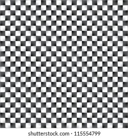 Optical illusion. Vector illustration. Feeling of movement of blocks.