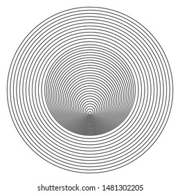 optical illusion vector illustration on white