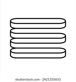 Optical illusion vector illustration. Puzzle. Brain teaser. Black and white