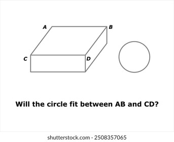 Optical illusion vector illustration. Puzzle. Brain teaser. Black and white
