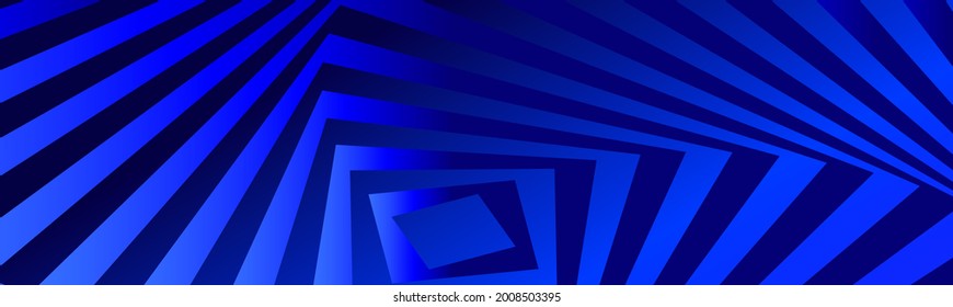 optical illusion vector, light blue lines on bright blue vector background, linkedin banner, facebook cover, instagram post, webinar announcement, online workshop advertisement, digital blockchain