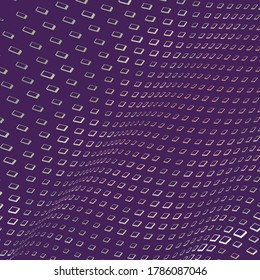 Ilusión óptica. Fondo del semitono vectorial op art. Ondas de curva retorcidas. Cubierta, plantilla de afiches, elemento de diseño de moda.
