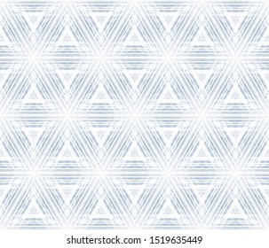 Optical illusion of volume and movement of geometric shapes. Abstract seamless pattern. Texture of many small elements.