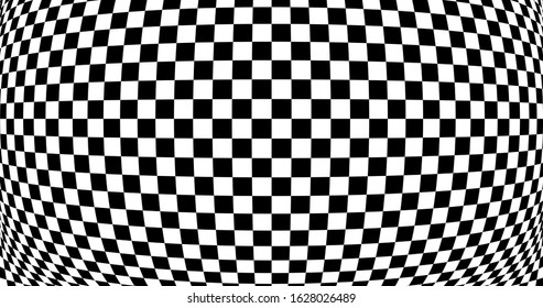 Optical illusion wrapped squares vector background.