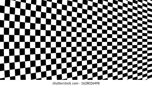 Optical illusion wrapped squares vector background.