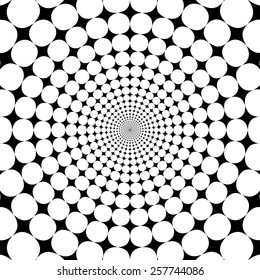 Optical Illusion Zoom Black White Abstract Stock Vector (Royalty Free ...