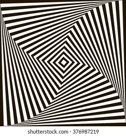 Optical illusion.Monochrome