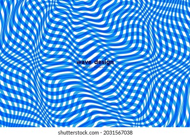 Optical illusions. Abstract striped waves background. vector illustration