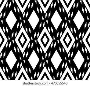Optical lattice harlequin seamless pattern background vector.