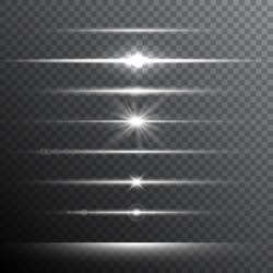 Optical Lens Flare Light Effects. Vector Illustration