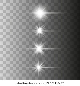 Optical lens flare light effects. glow light. Vector illustration Eps 10. 