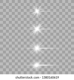Optical lens flare light effects the solar particles and the sparks with the effect of the selection, golden lights sparkle. On a dark background,