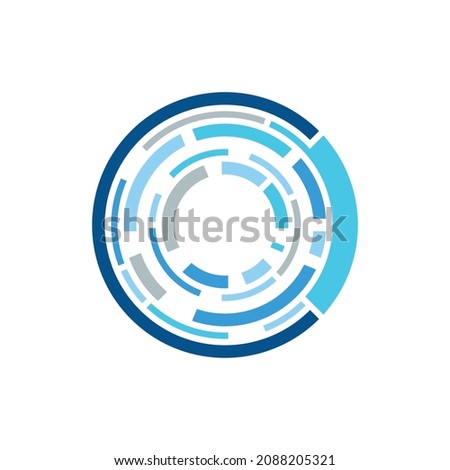 optical lens logo design vector illustration.