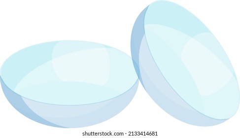 Lentes ópticas, ilustración, vector sobre fondo blanco.