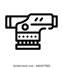 vector de icono de línea de gadget de nivel óptico. signo de gadget de nivel óptico. símbolo de contorno aislado ilustración negra