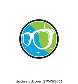 Conceito de design de logotipo óptico sobre fundo branco