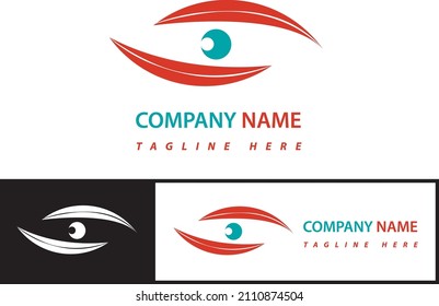 Optical logo with high design, there is a place to write the name of the company and a tagline.
