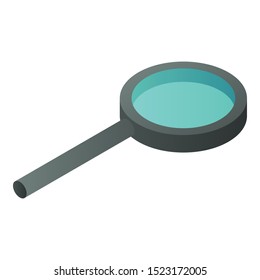 Optical magnify glass icon. Isometric of optical magnify glass vector icon for web design isolated on white background