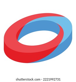 Optical memory icon isometric vector. Visual perception. Vision speech
