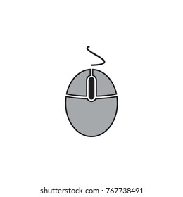 Optical Mouse icon logo design vector