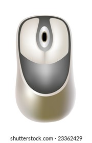 optical mouse isolated on white
