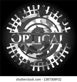 Optical on grey camo texture