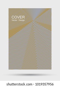 Optical party flyer design with hipster digital background. Simple annual report cover trendy background. Halftone texture lines gradient banner. Corporate report or party poster template.