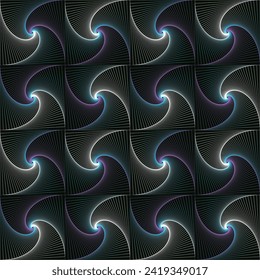 Optical pattern. Moiré Pattern. pattern lines, Psychedelic print. New wave print. Seamless vector pattern, blue and pink
