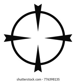 Optical radar icon. Simple illustration of optical radar vector icon for web