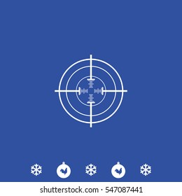 Optical sight icon.