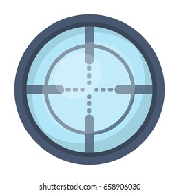 Optical sight.Paintball single icon in cartoon style vector symbol stock illustration web.