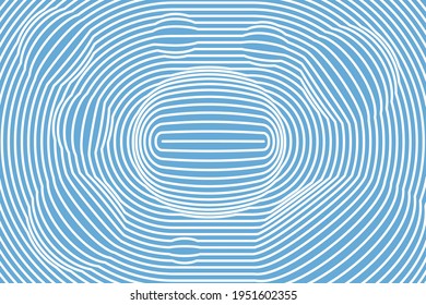 Esférica óptica, círculos, líneas. Ilusión redonda. Ilustración del vector abstracto, fondo.