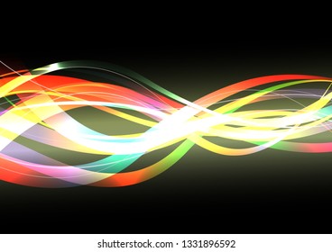 Optical transmission, vector abstract background