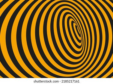 Optical Tunnel Illusion. Retro Psychedelic groove Background . . Vector illustration 