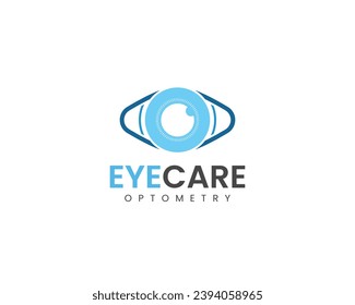 Optician creative symbol concept template. Eye vector logo design idea eyecare optometry logo