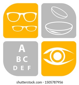 optician health care vector illustration