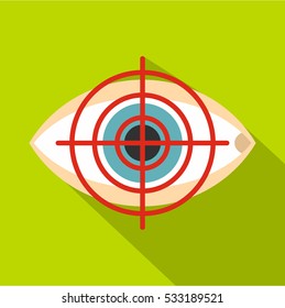 Optician icon. Flat illustration of optician vector icon for web