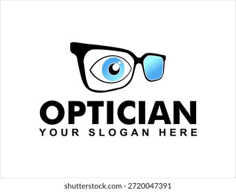 Optikerladen Logo abstrakte Brille Vektorgrafik