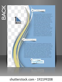 Optician Sunglasses Store Back Flyer Magazine Cover & Poster Template. 
