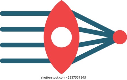 Optics Glyph Two Color Icon For Personal And Commercial Use.
