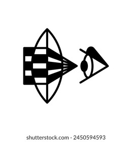 Optics  icon in vector. Logotype
