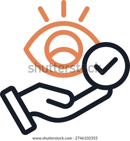 Optics Line Due Icon Design