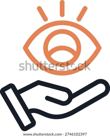 Optics Line Due Icon Design