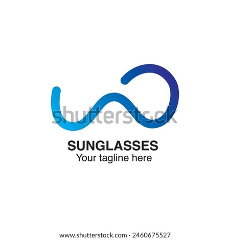 Optics store. glasses logo on white background