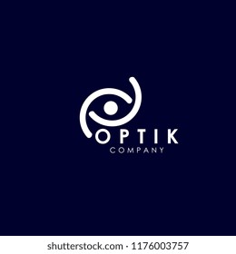 Optik Logo Design Stock Vector (Royalty Free) 1176003757